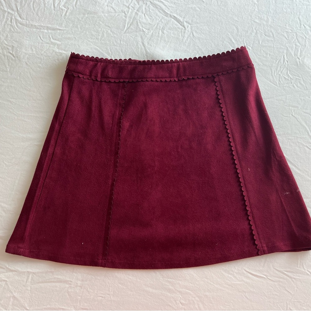 Burgundy Skirt